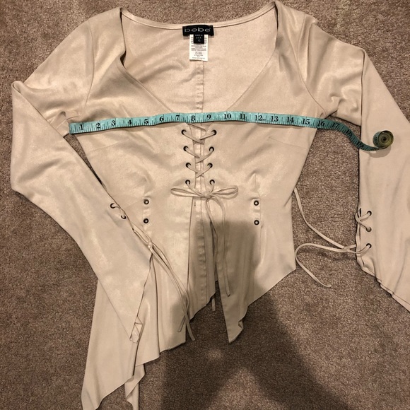 Bebe tie front top XS - Picture 3 of 8